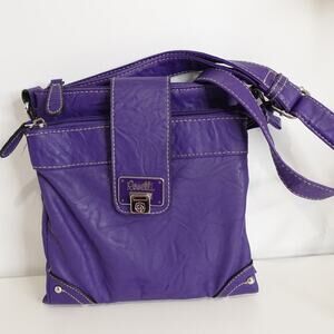 FLARosetti Elderberry Purple Vegan Leather Crossbody Purse